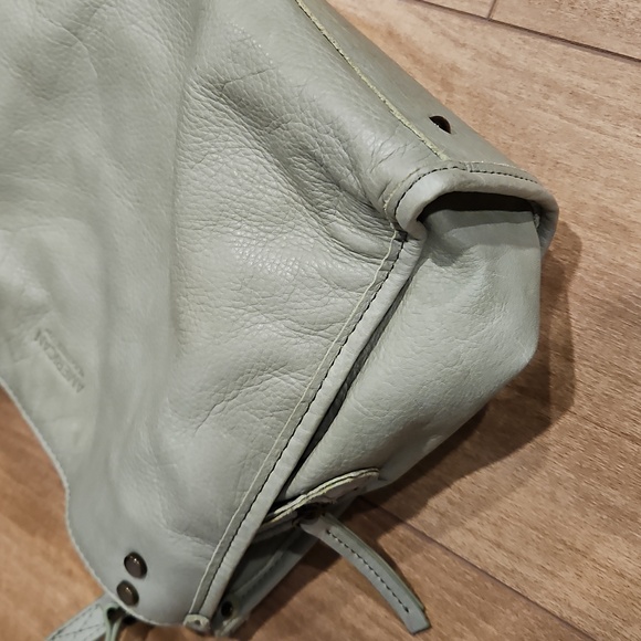 American Leather Co Green/Gray Purse - Picture 3 of 8